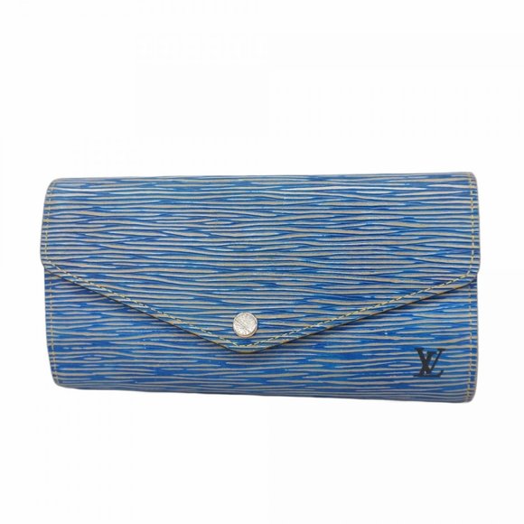 Louis Vuitton Epi Denim Portefeuille Sarah Wallet M61649, Lightweight, Women's - Picture 1 of 16